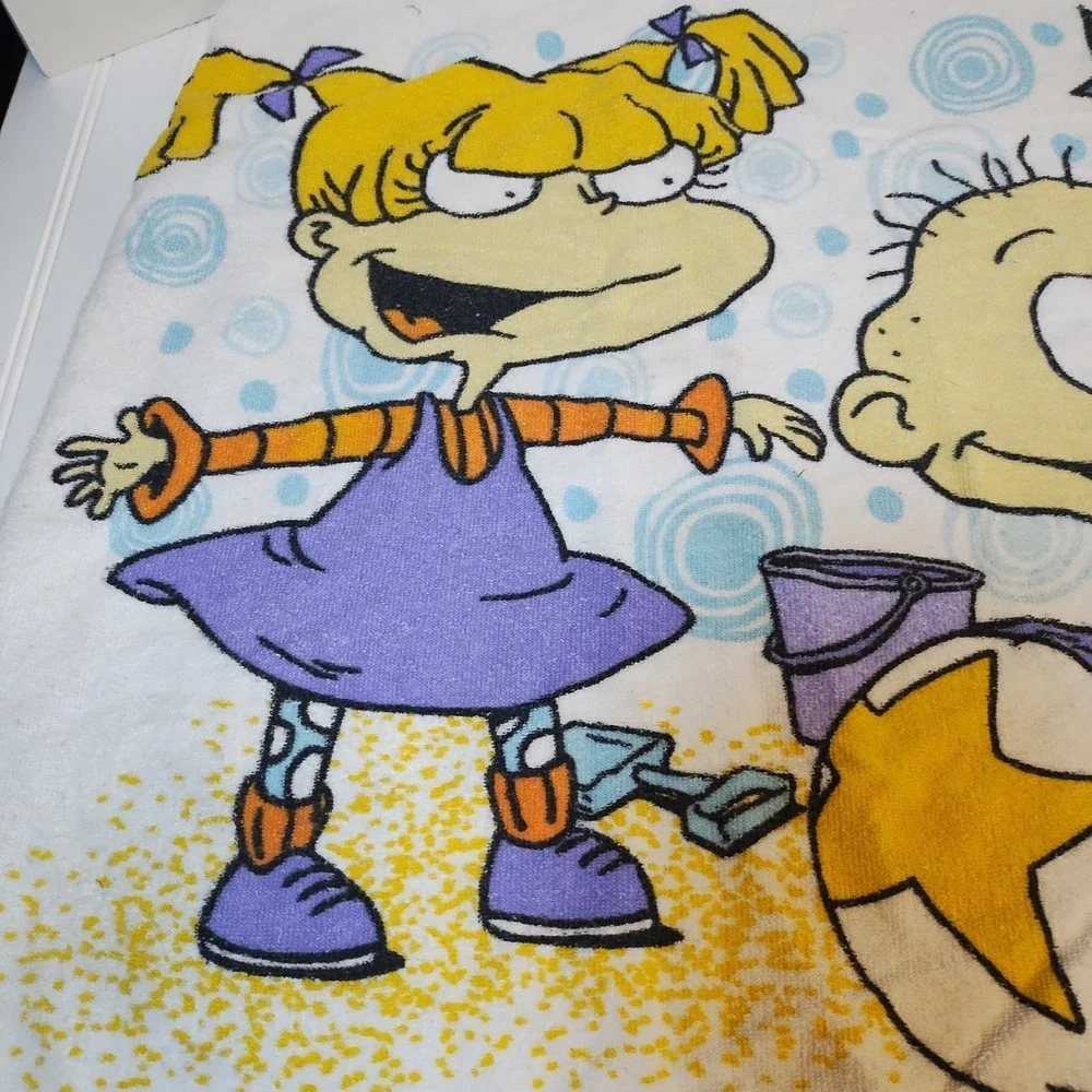 Vintage RugRats Pool Beach Towel Franco Angelina Tommy Chuckie 1990s Nickelodeon